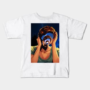 Triplet Faces Girl Kids T-Shirt